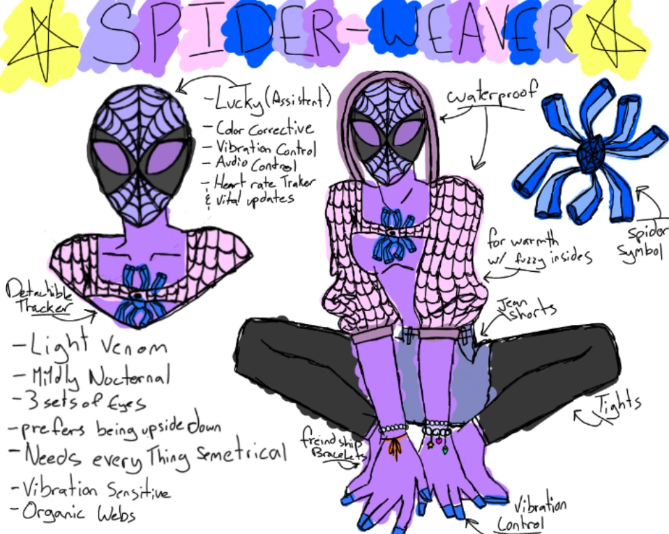 Spider-weaver character artwork