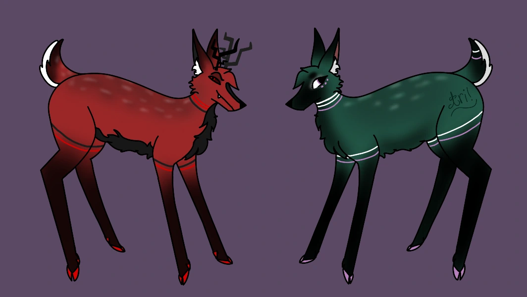Deer adopts (and occasionally other creatures) character artwork