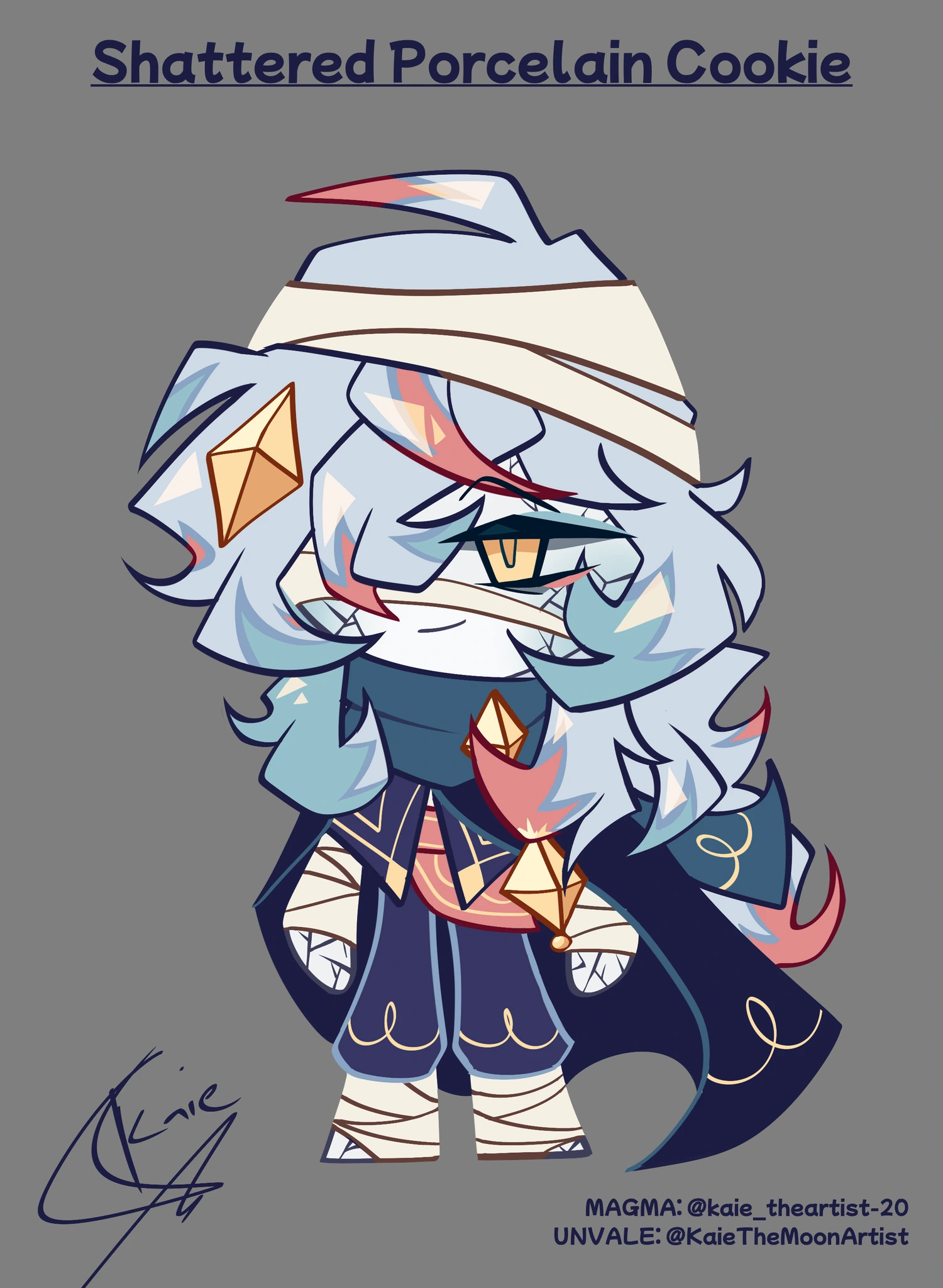 Shattered Porcelain Cookie character artwork