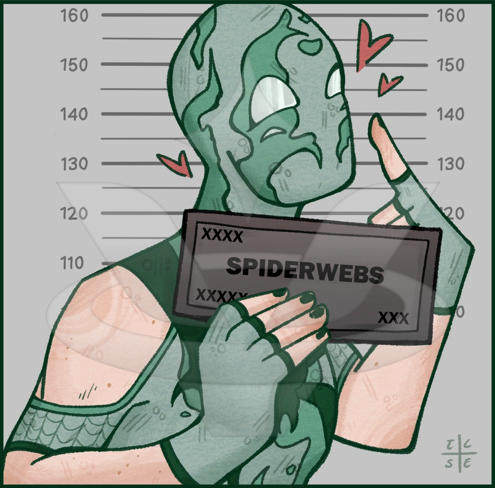 Spiderwebs // spidersona character artwork