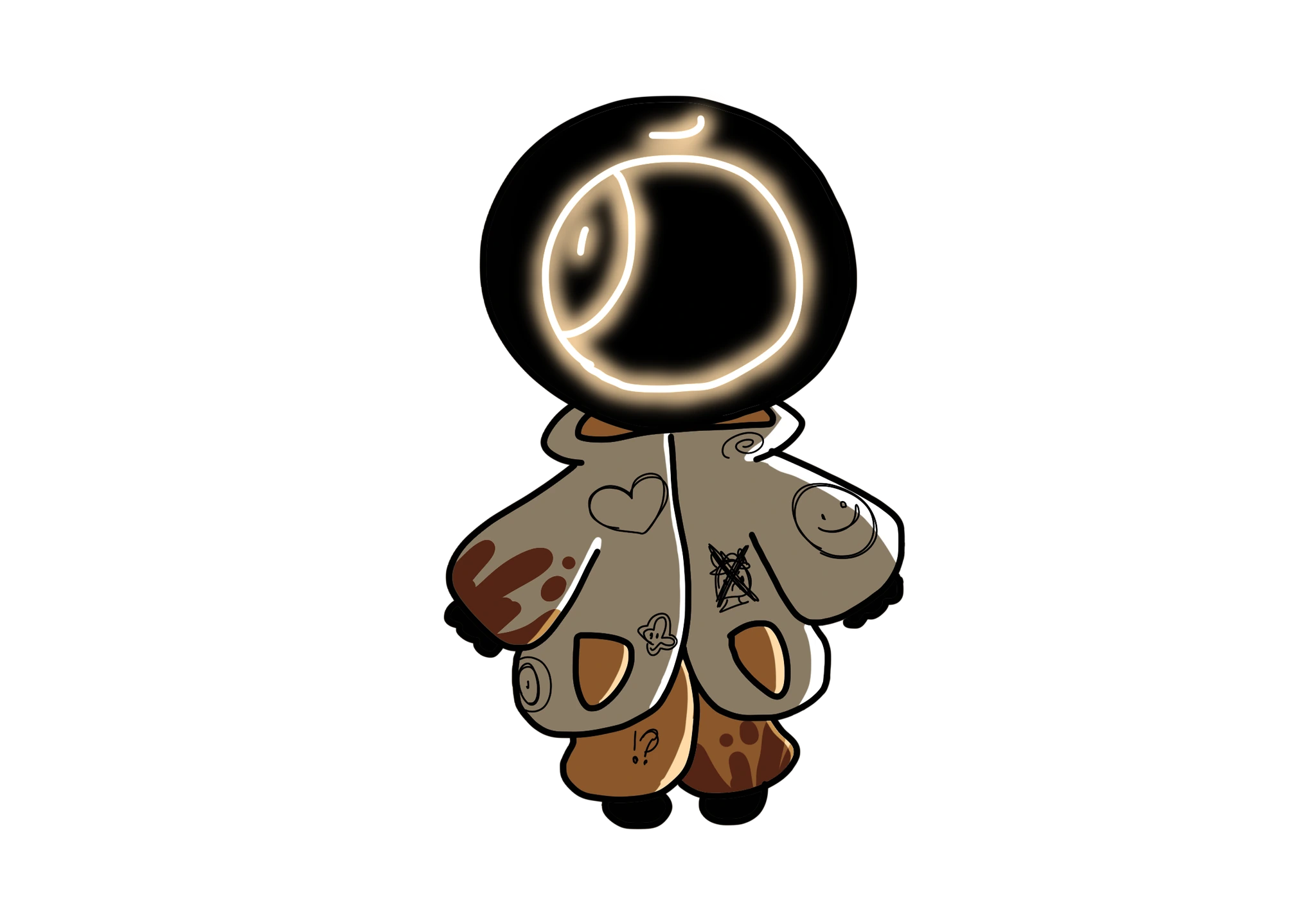 Orange character artwork