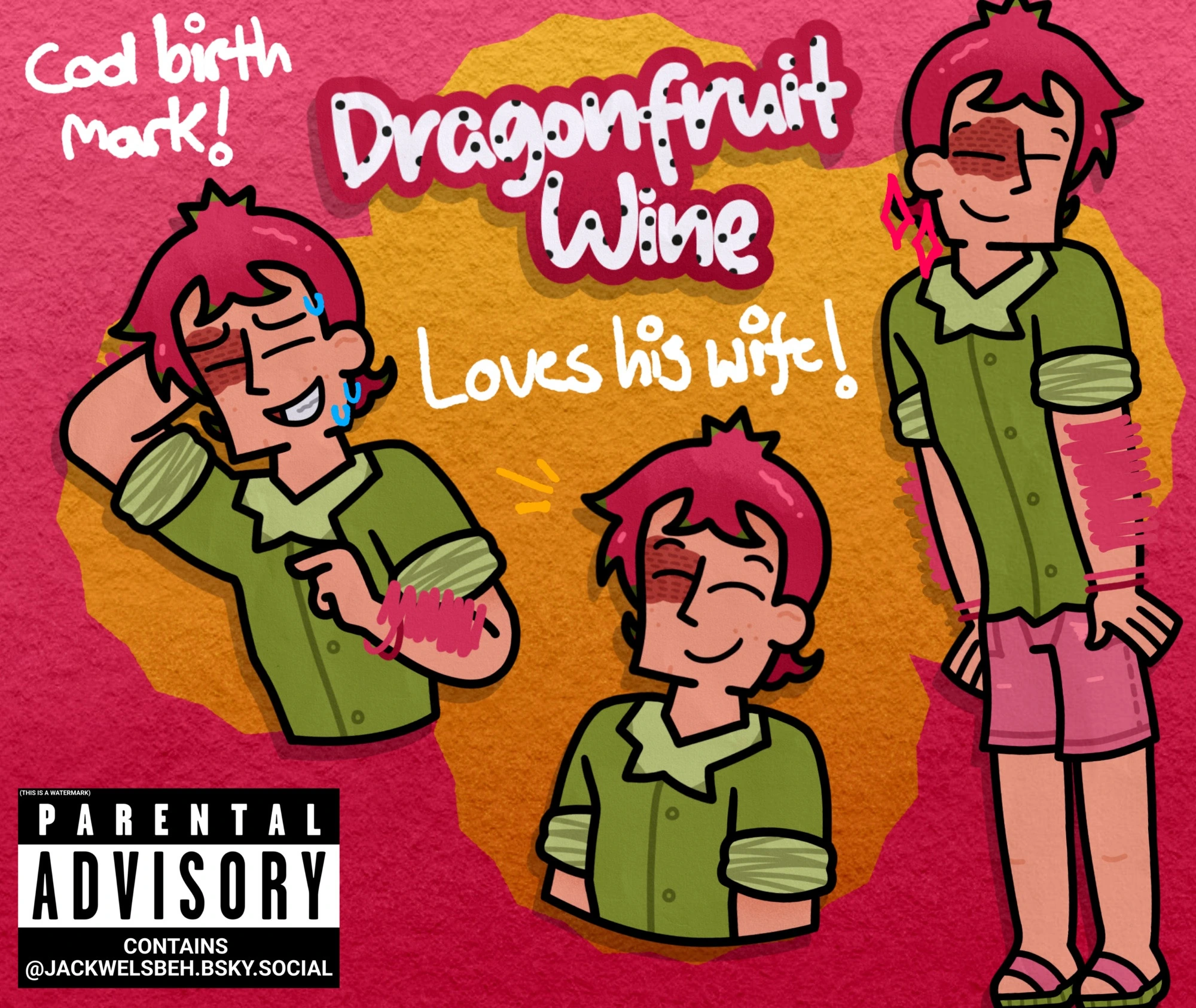 Dragonfruit Wine character artwork
