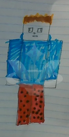 Minecraftified friend character artwork