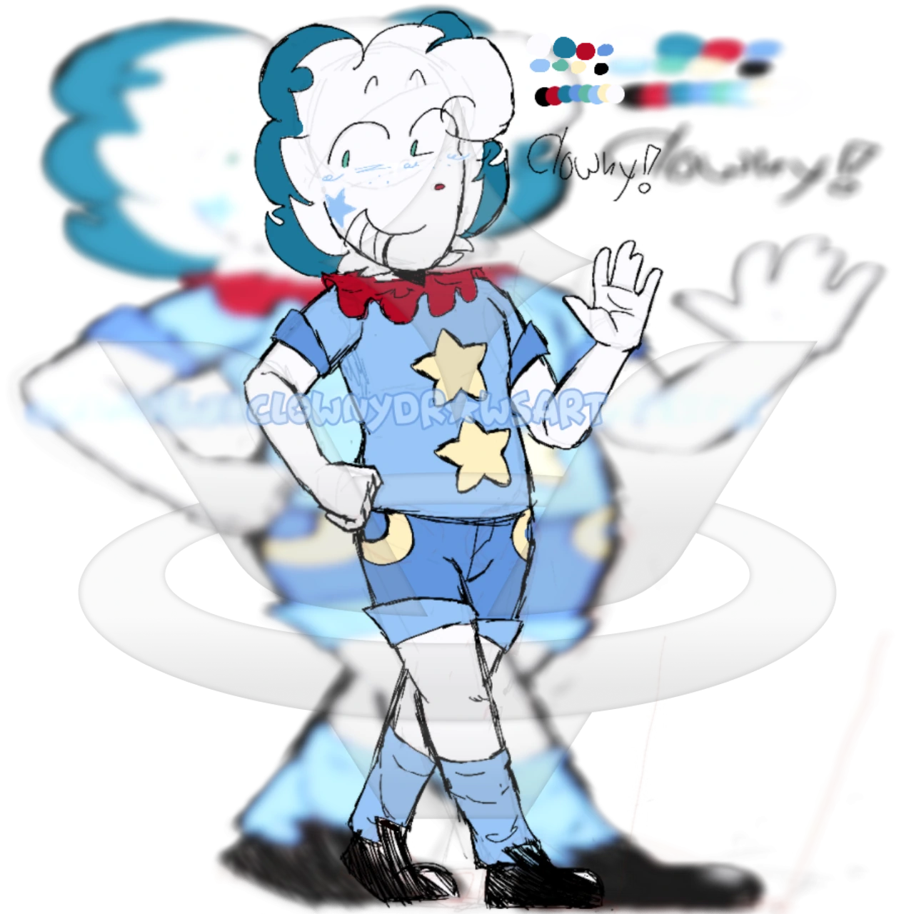 Clowny (Clowny E. Rey) character artwork