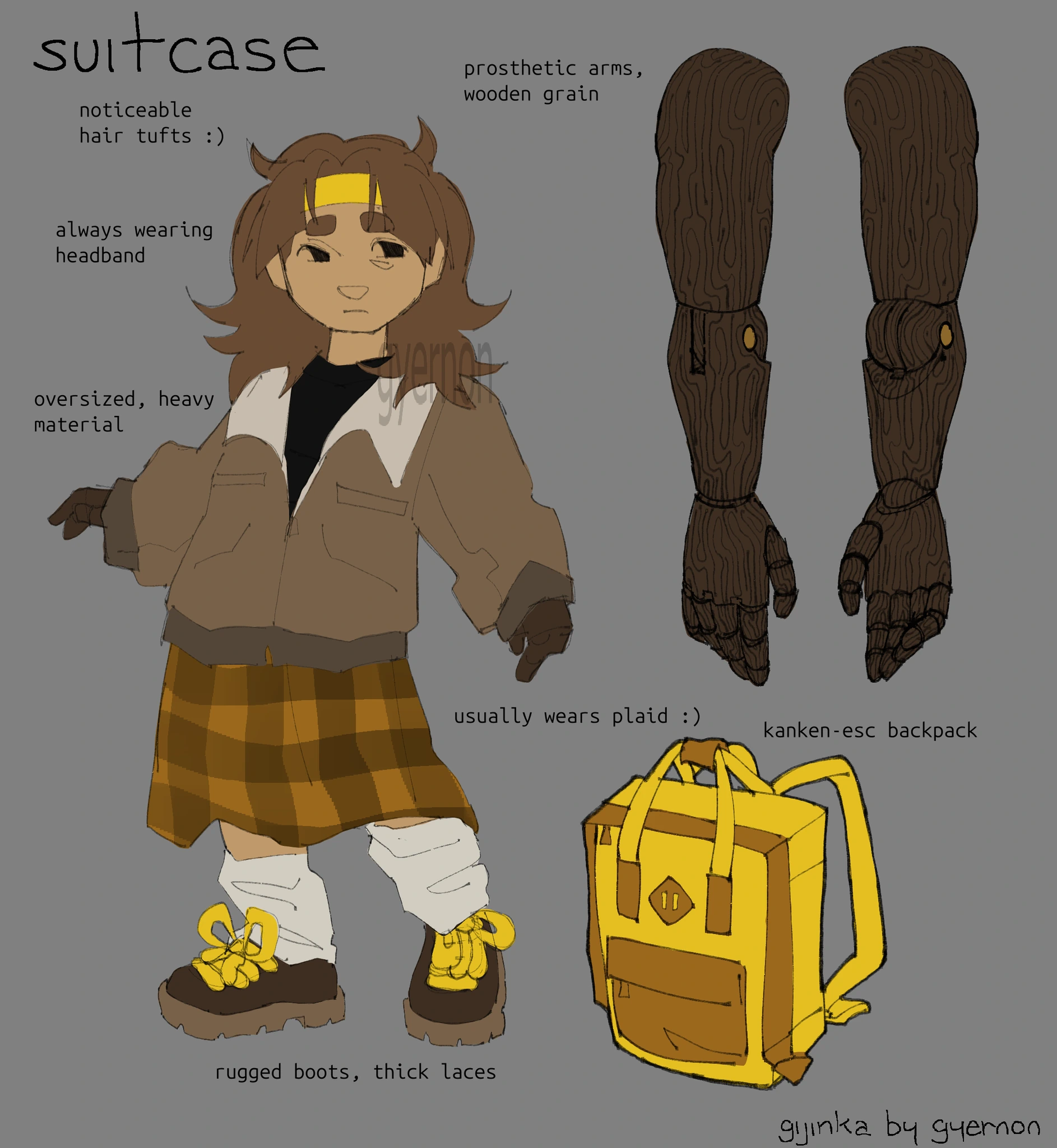 Suitcase [gijinka] character artwork