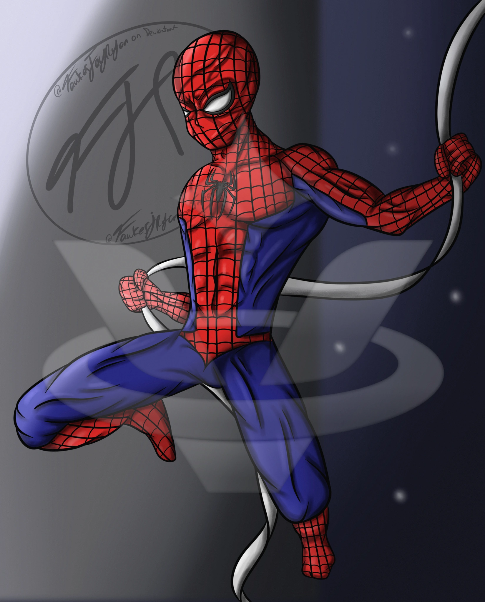 Spiderman character artwork