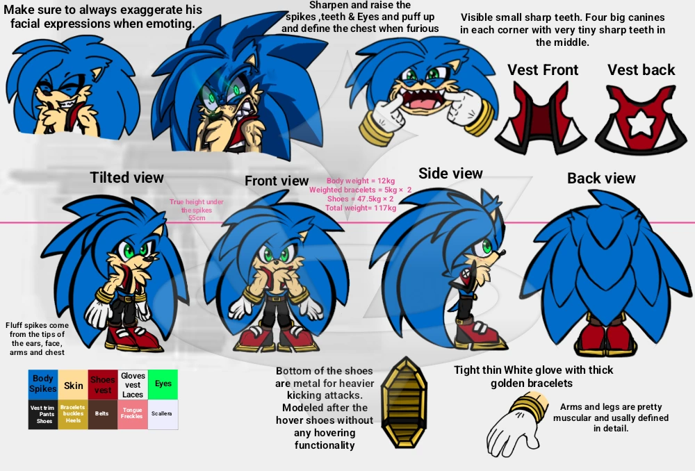 Sonic (Young Sonic/Alter Sonic) character artwork