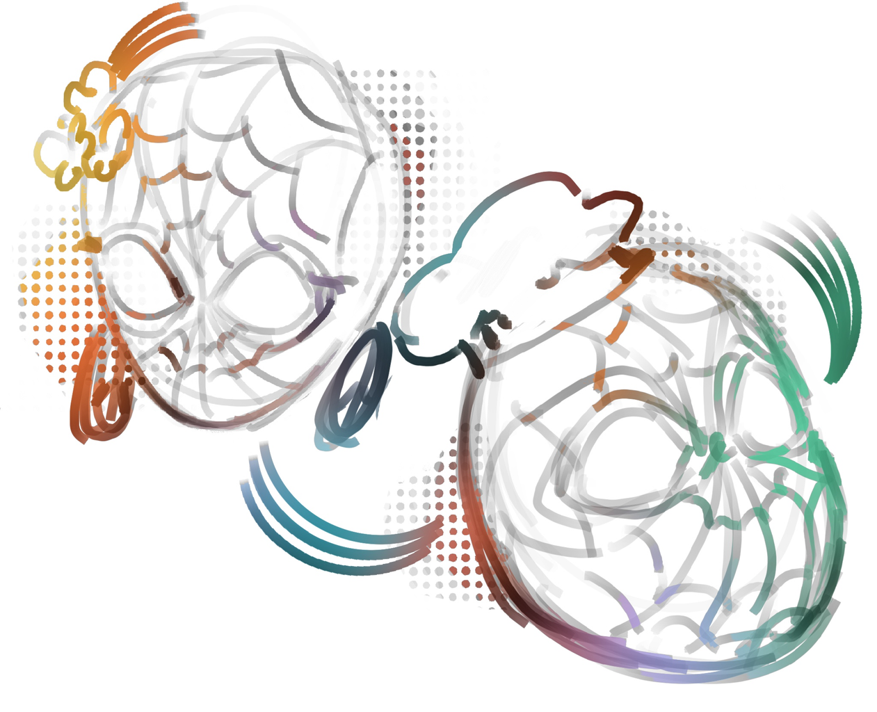 Spidergroovegirl&Spiderchefboy★彡 character artwork