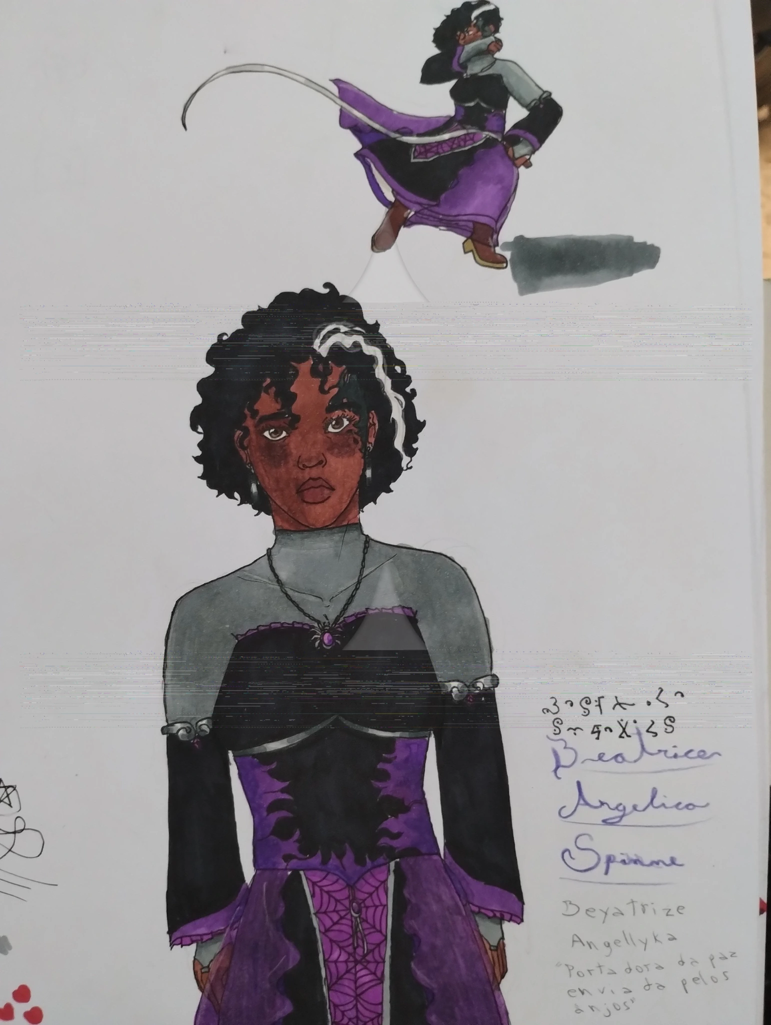 Beatrice Angelica Spinne (Beyatrize Angellyka Spinne) character artwork