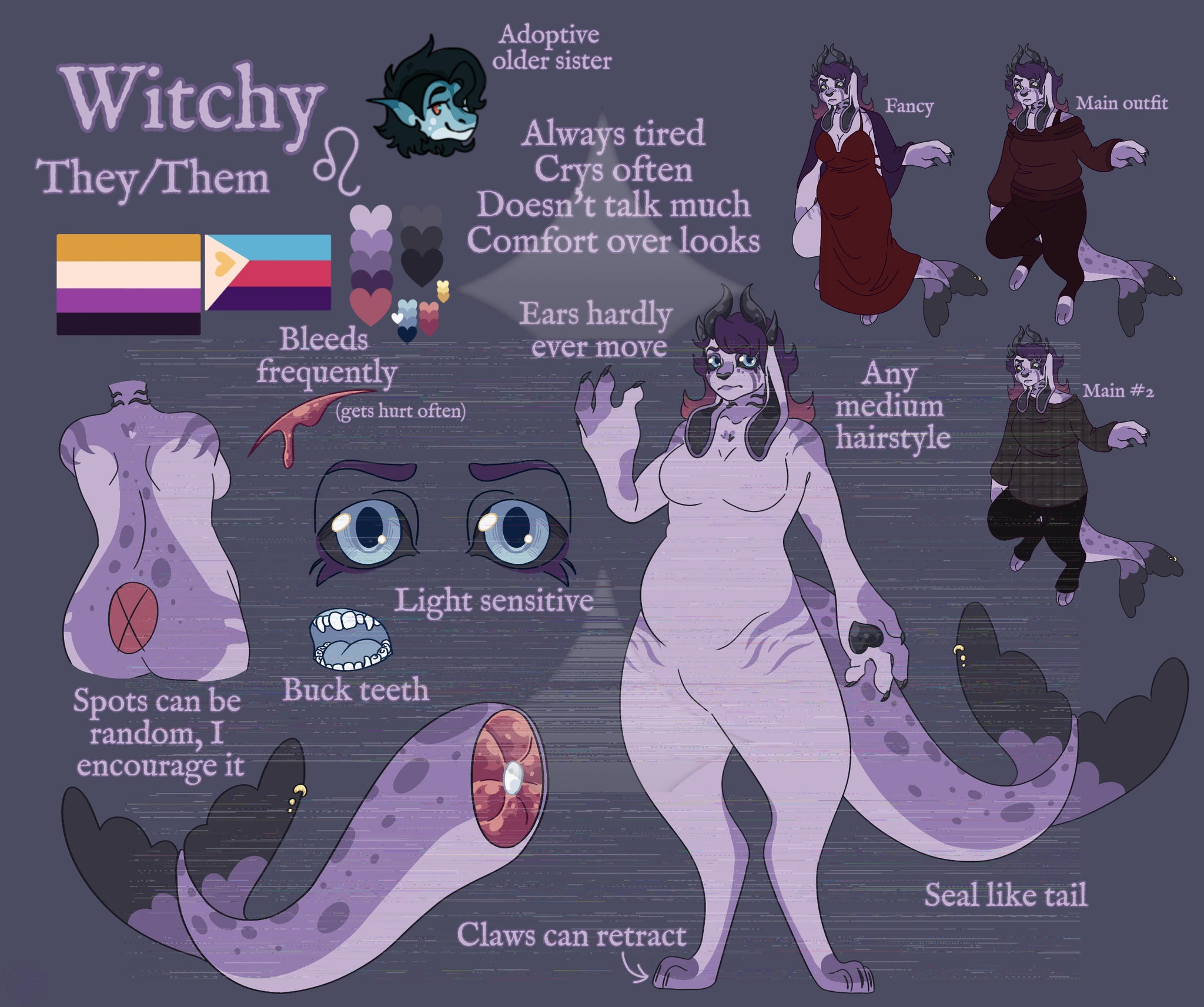 Witchy character artwork