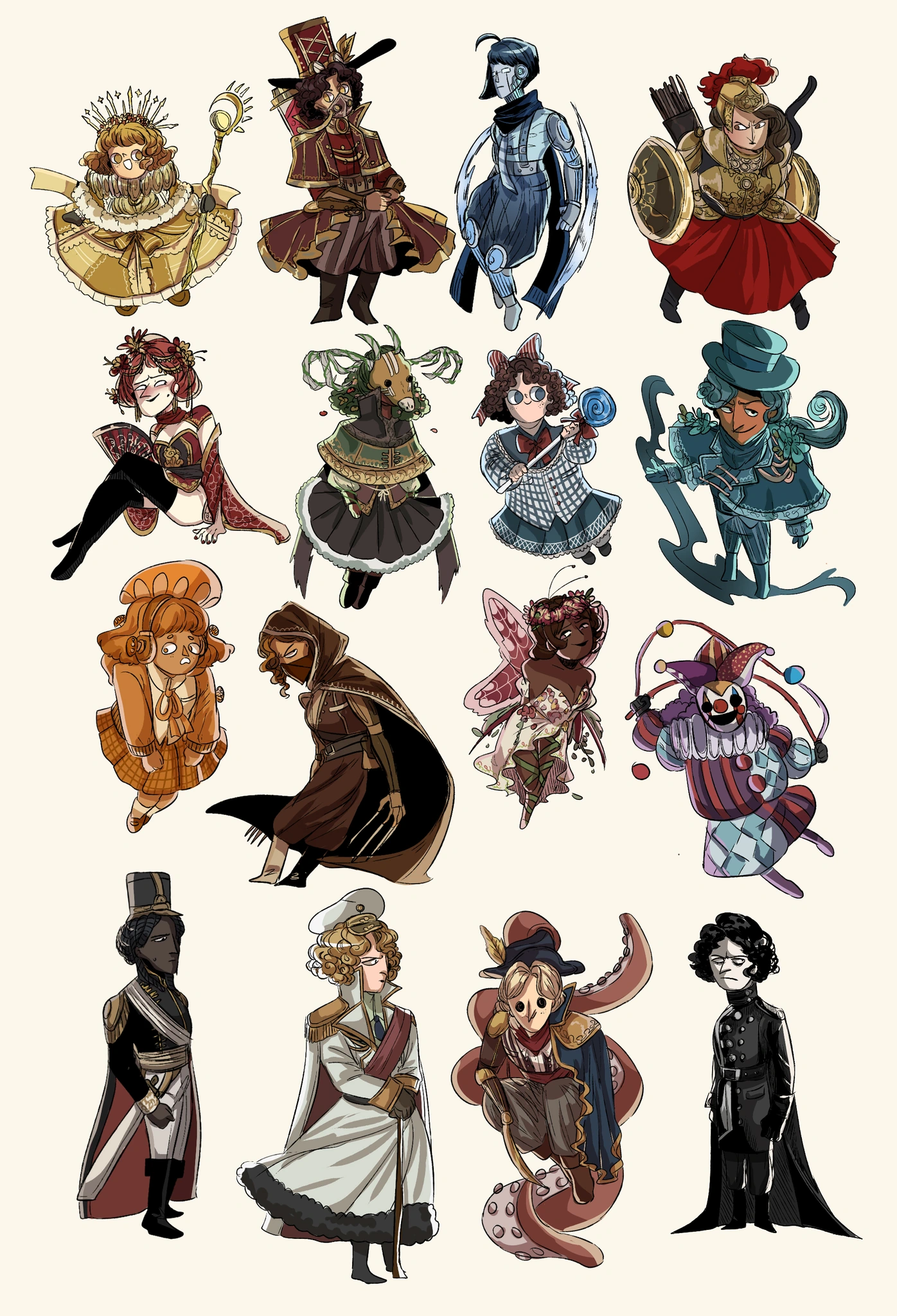 Magical girls character artwork
