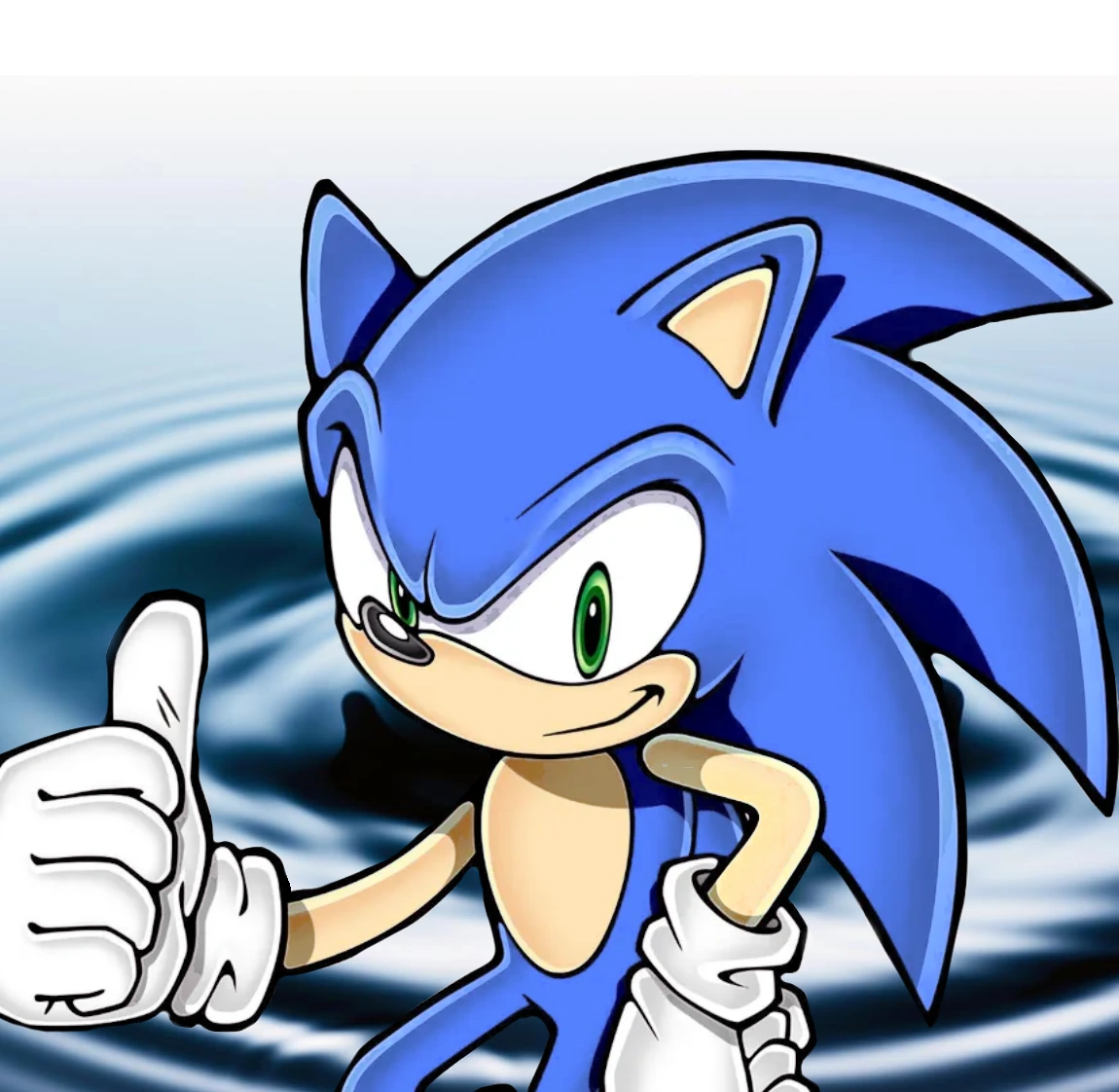 WATER SONIC !!! character artwork