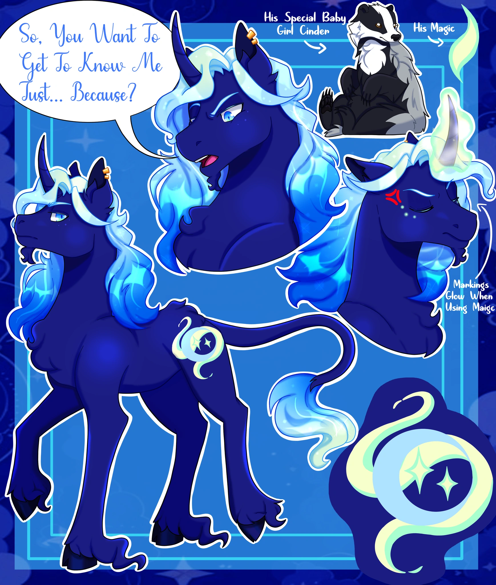 🌙Lunar Spark🌌 (mlp oc) character artwork