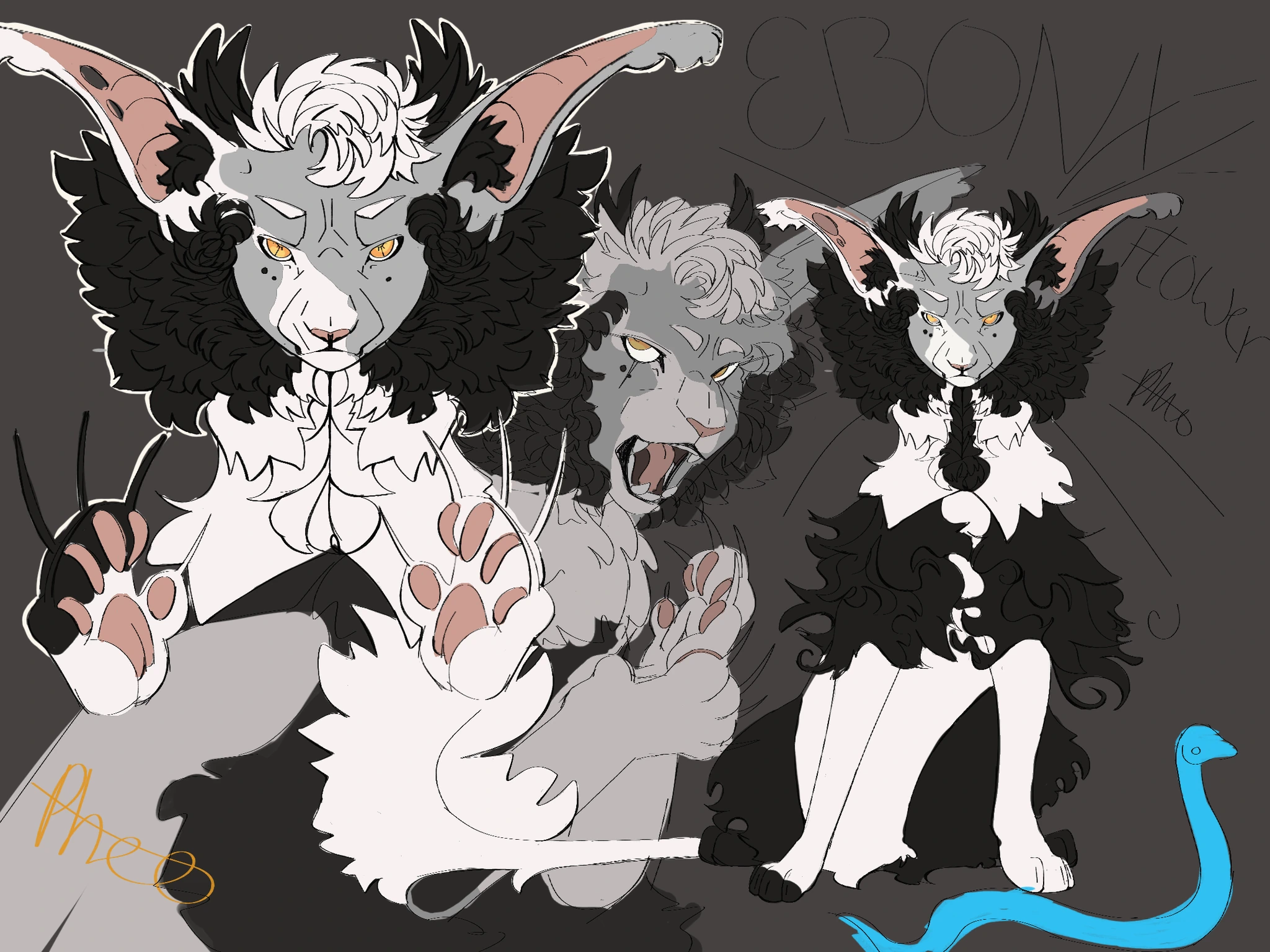 EbonyFlower (Warriorsona) character artwork
