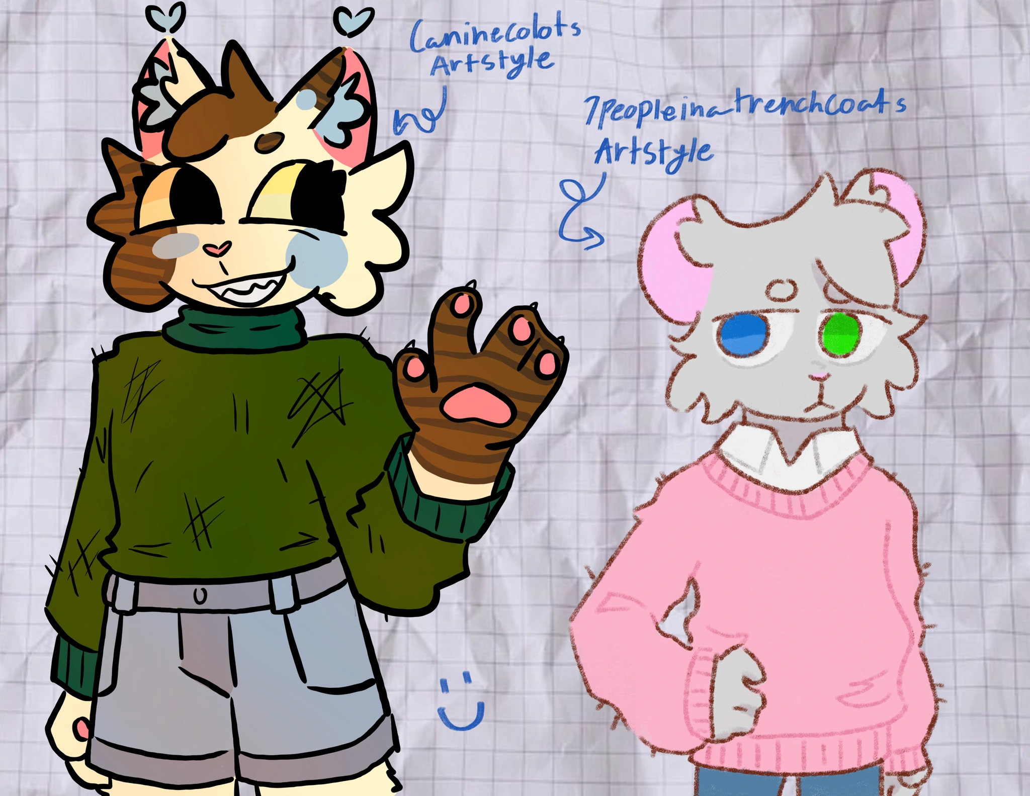 T2BG Round 5: Draw your oc in a different art style character artwork