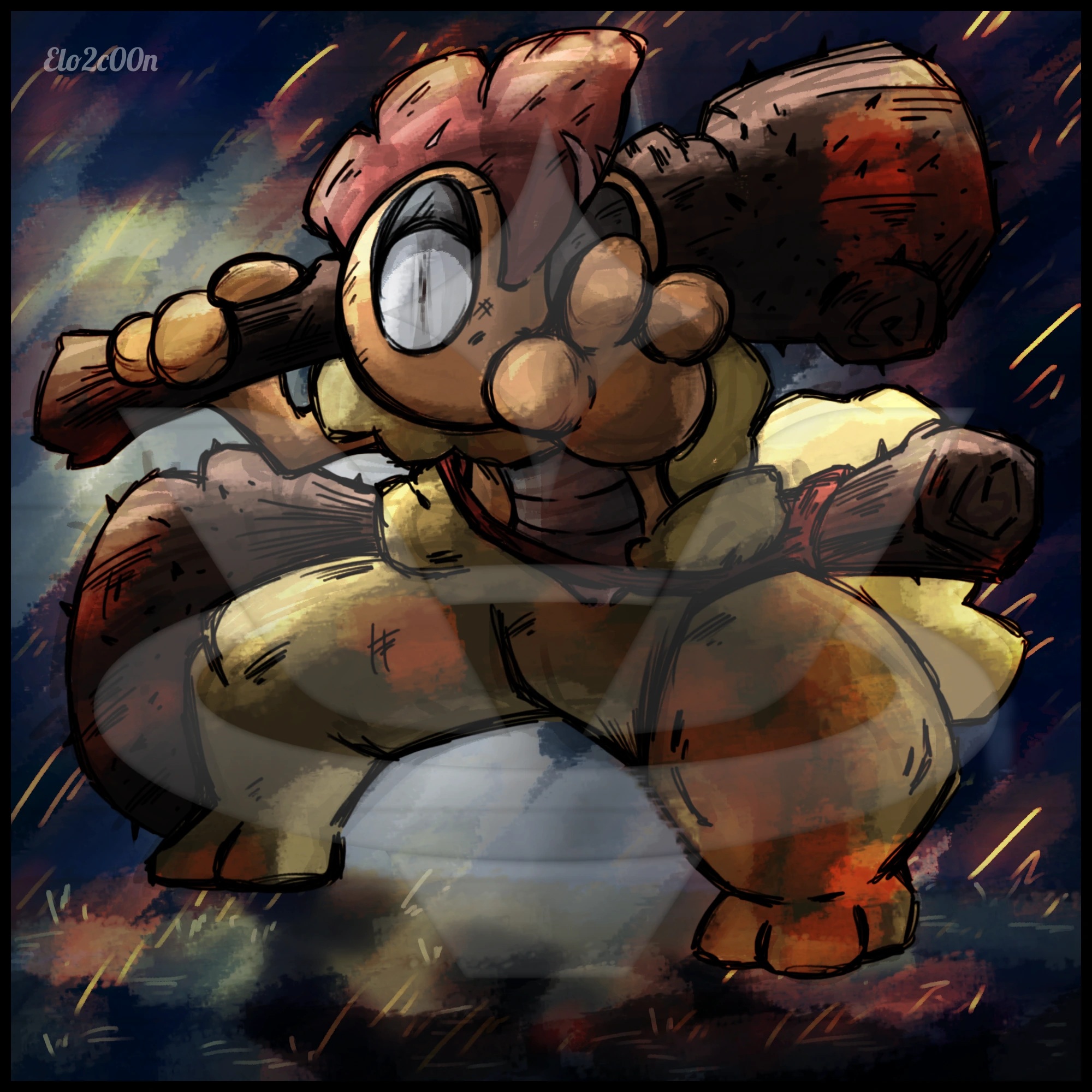 Loose, the Scrafty Barbarian character artwork