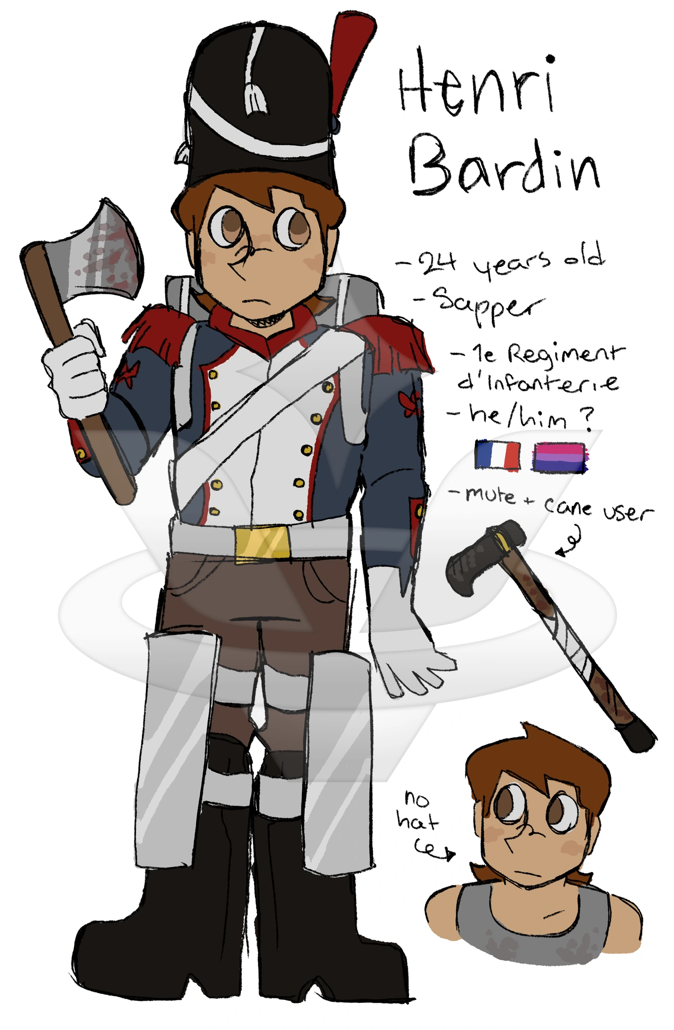 henri bardin character artwork
