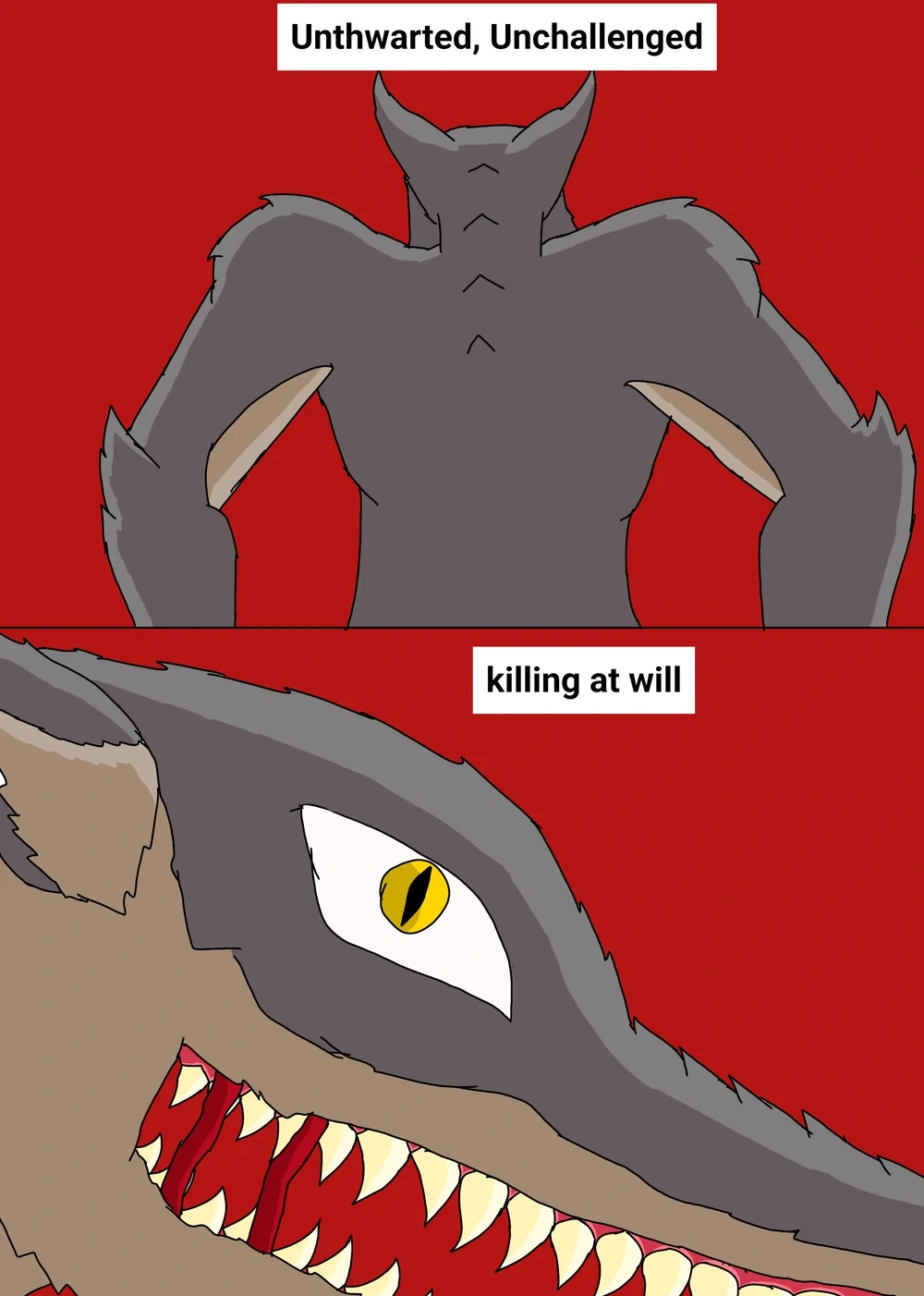 Werewolf character artwork