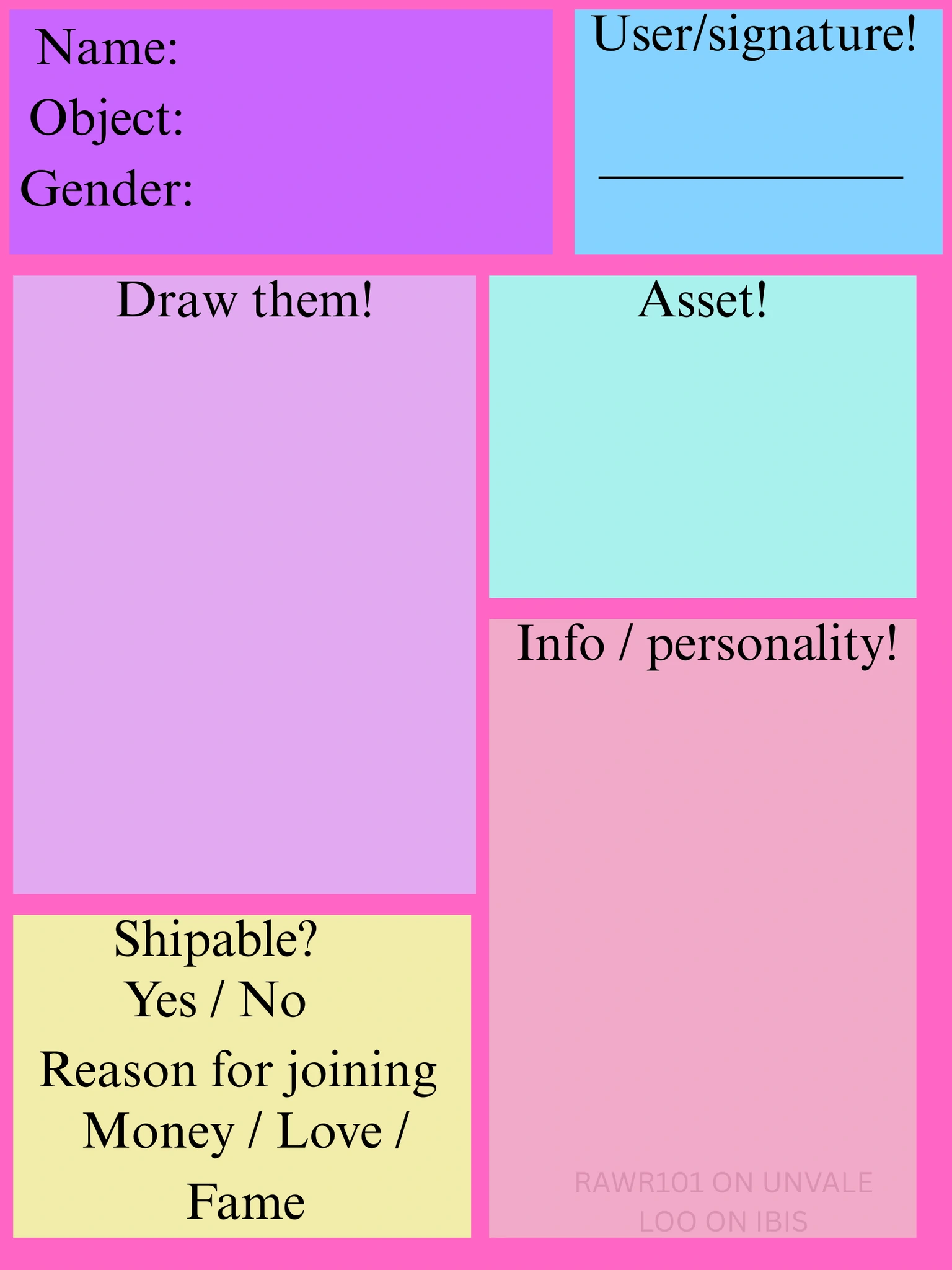 Sign ups open now for BFSEC (OSC) (CLOSED FOR JOINS) character artwork
