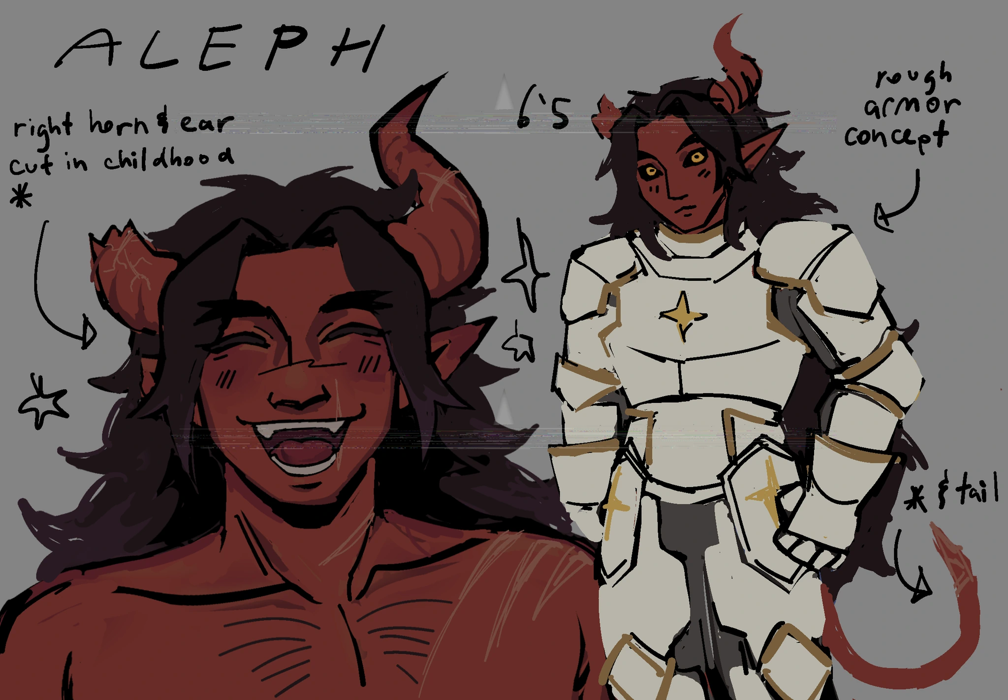 Aleph character artwork