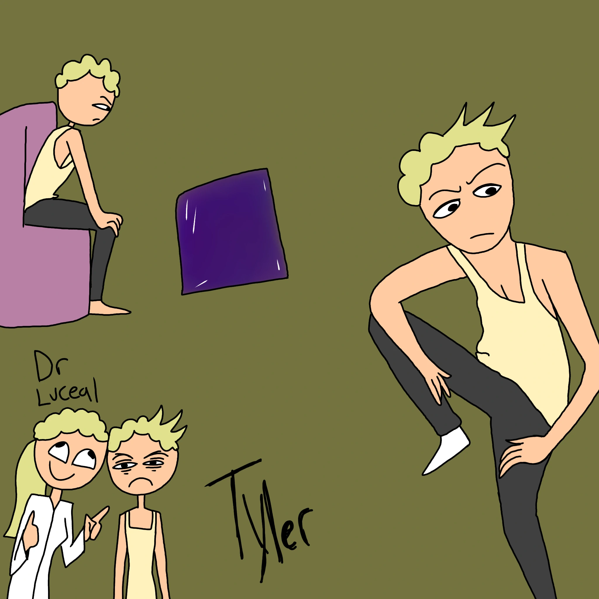 Tyler luceal ( 'authoritarian' scifi dystopian comic idea) character artwork