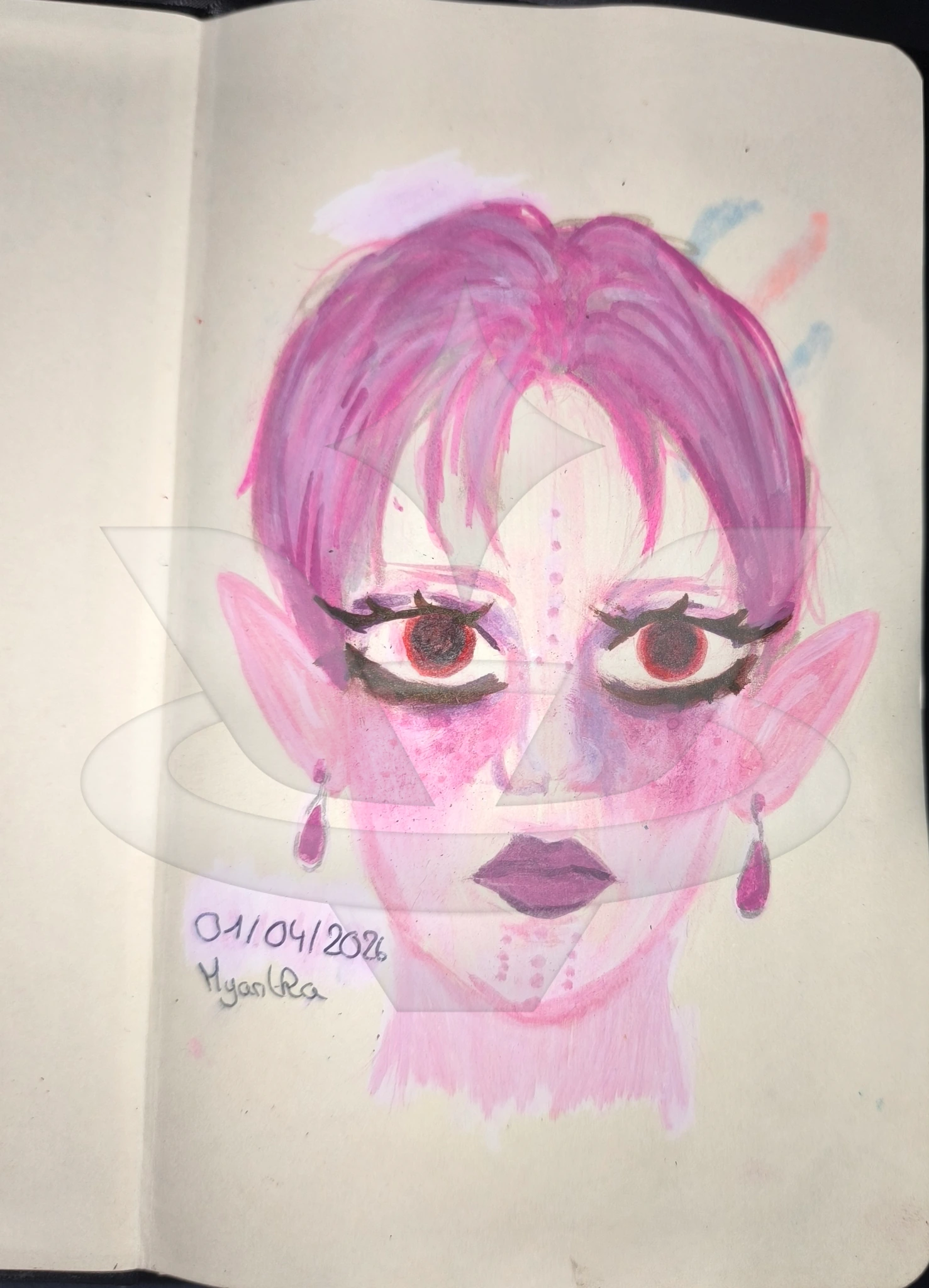 Myantha the psychotic oc who eat magic mushrooms to cope♥ character artwork