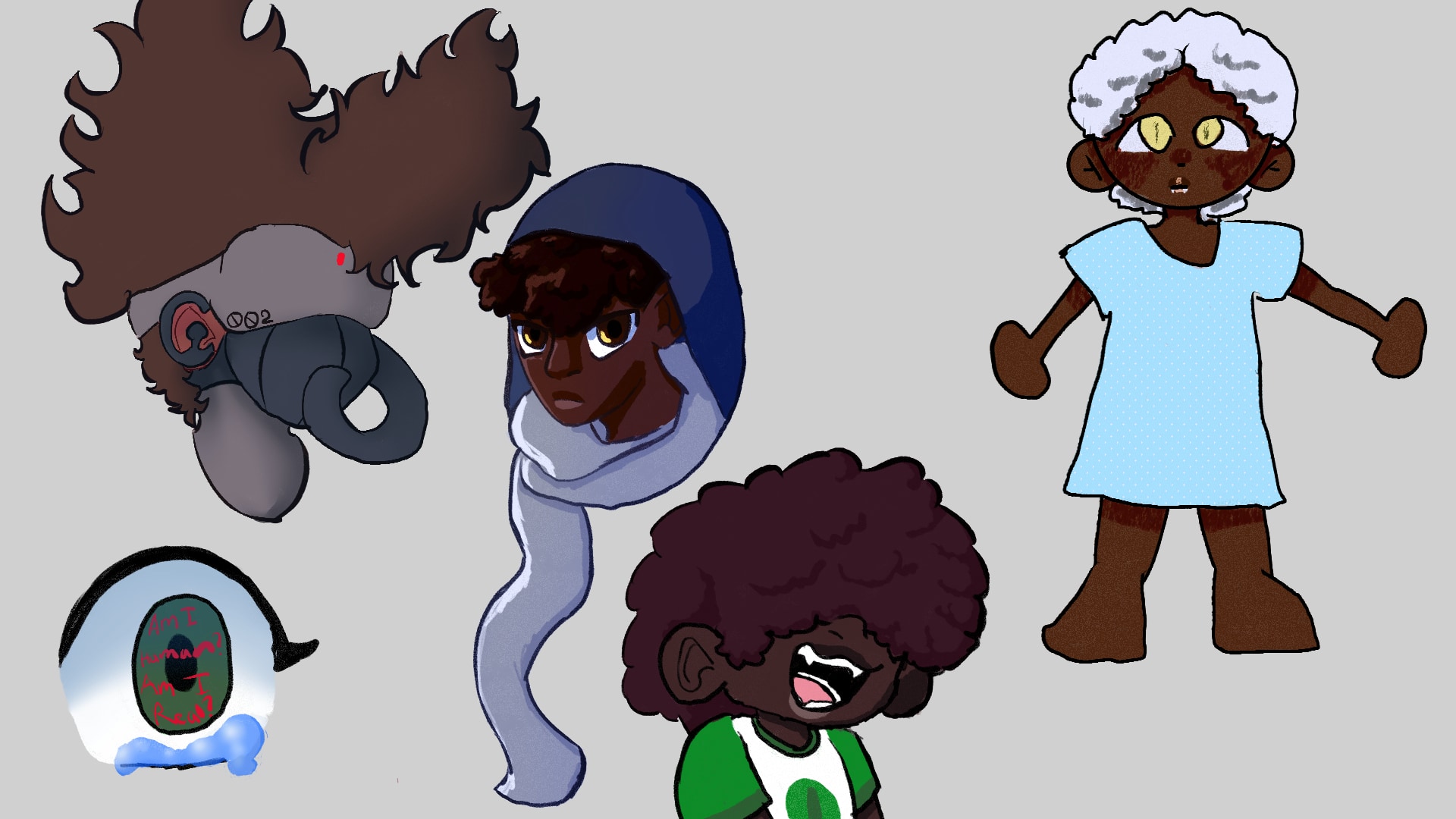 I made some doodles of art for my new storyline change - Unvale