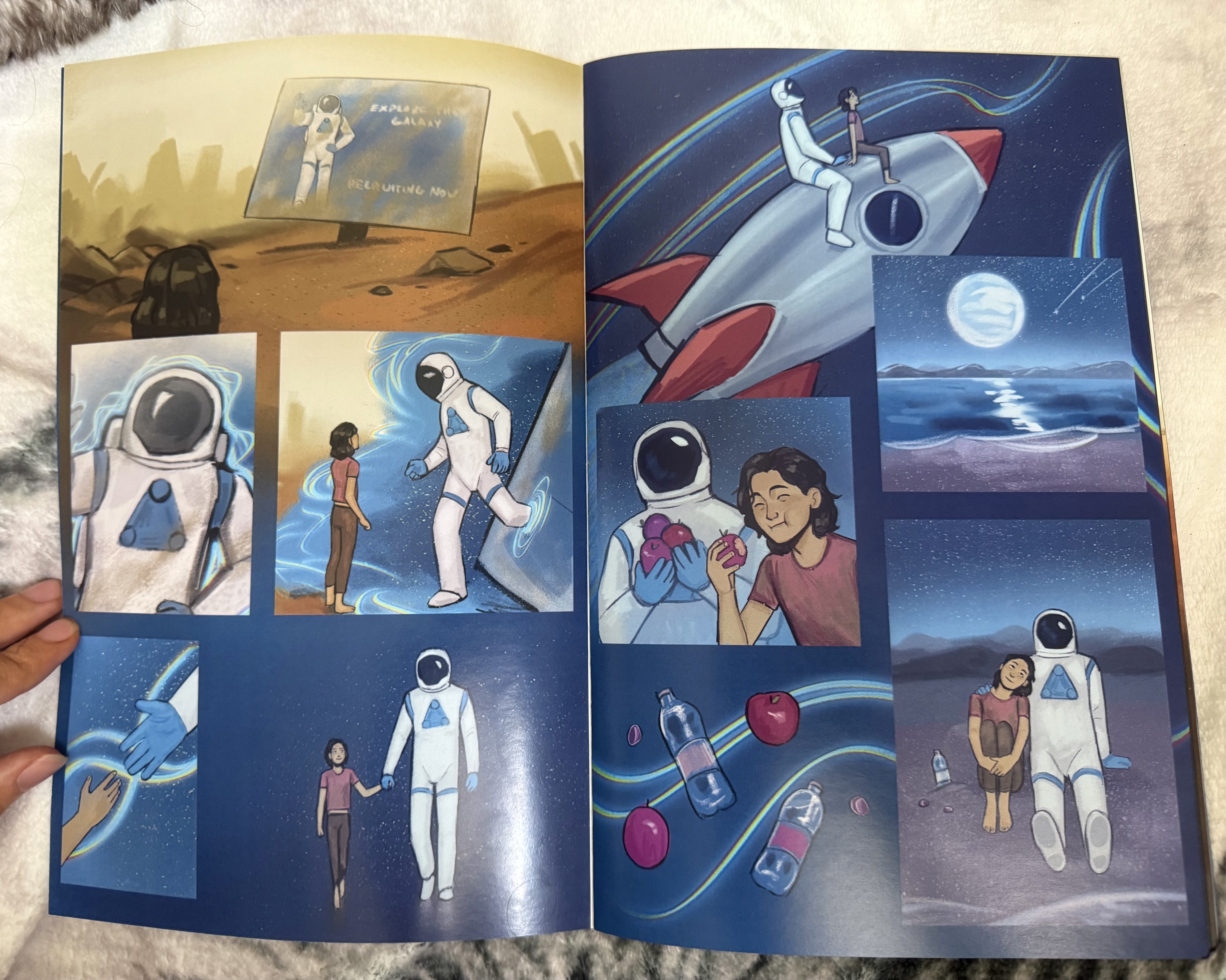 I got a short comic I made printed by Lulu.com - Unvale