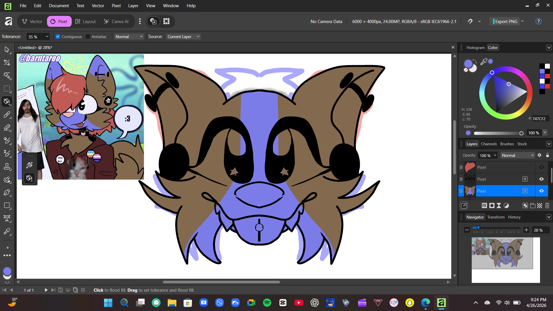 work in progress fursuit partial ref of pubby - Unvale