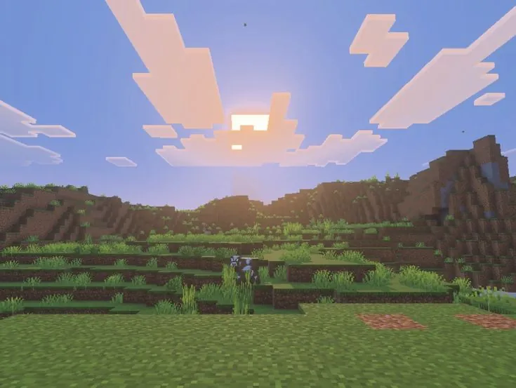 Minecraft world artwork
