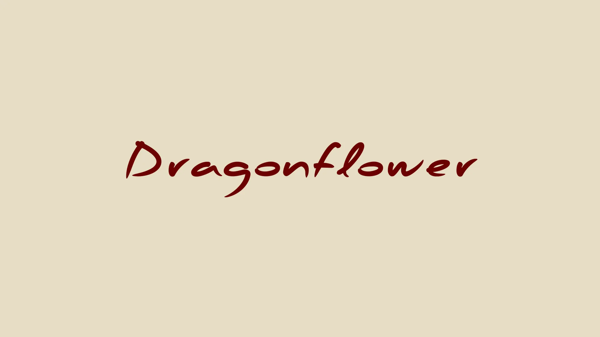 Dragonflower world artwork