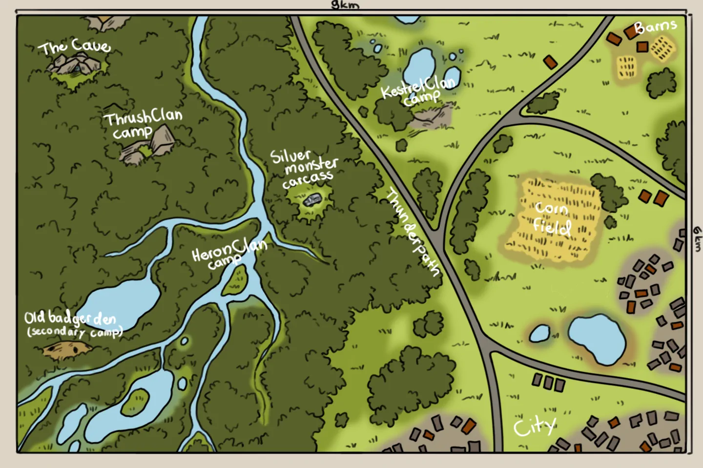 The Land (WarriorCats Fan World) world artwork