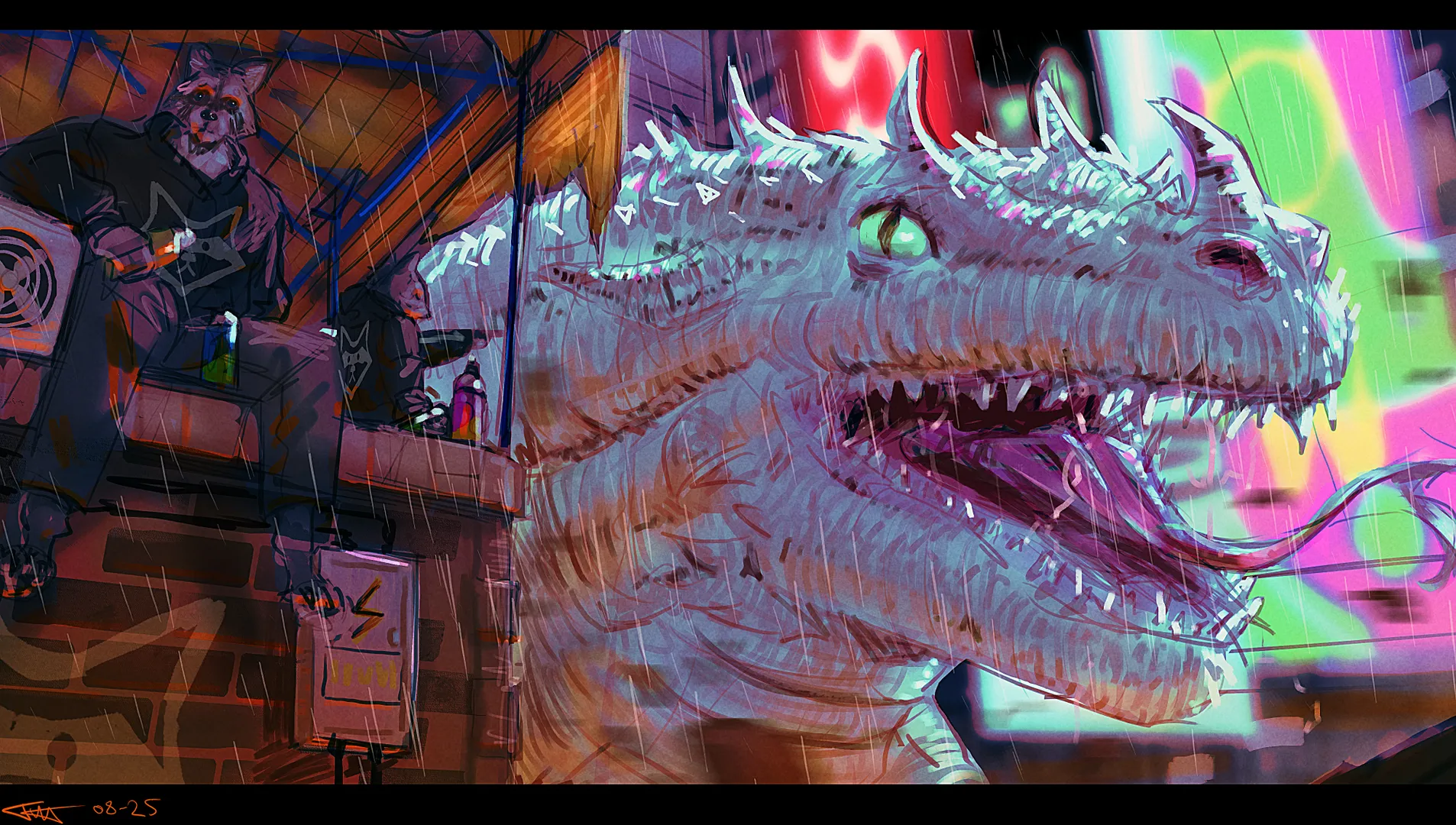 Cyberpunk world artwork