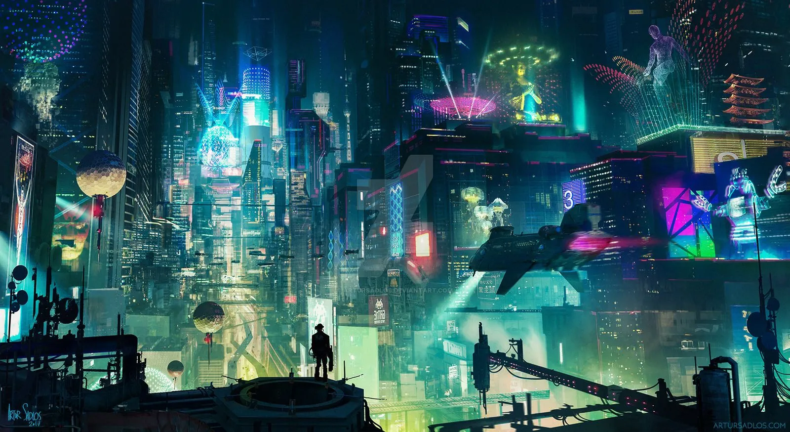 Cyberpunk world artwork