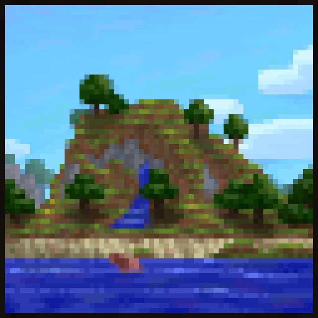Minecraft world artwork