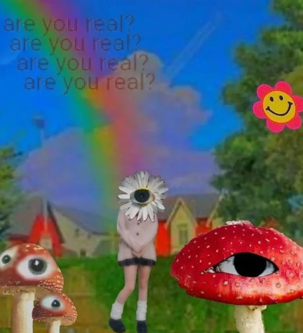 Weircore/dreamcore verse world artwork