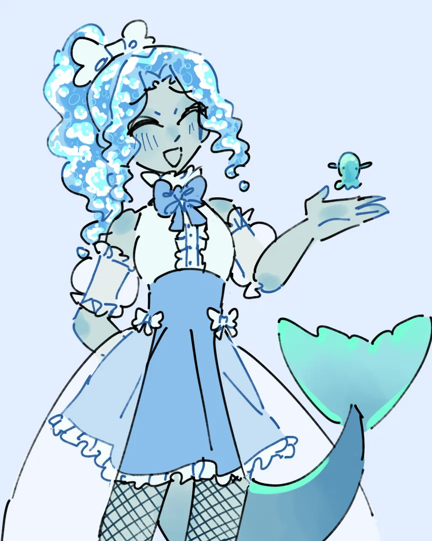 Aquatic magical queers world artwork