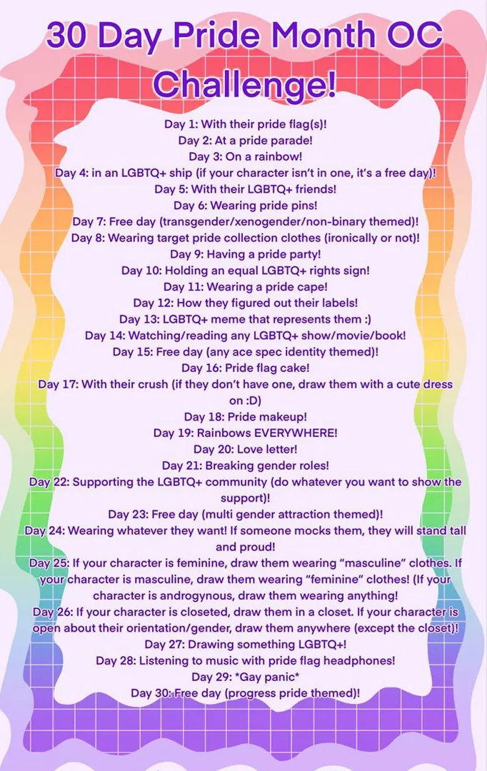 Meh LGBTQ+ OCs world artwork