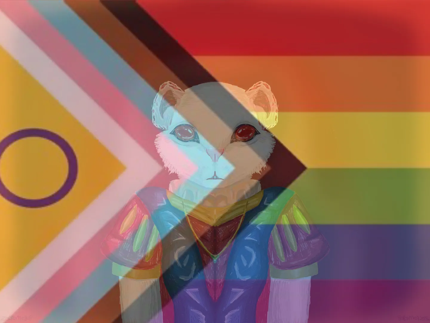 All lgbtqia+ characters I have!!! world artwork