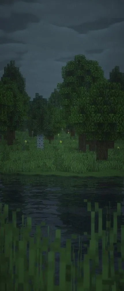 Minecraft world artwork