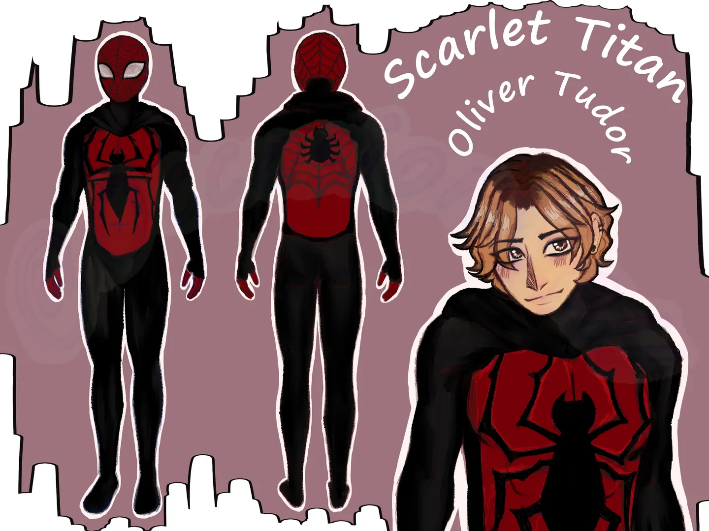 Scarlet Titan (Spiderman OC Universe) world artwork