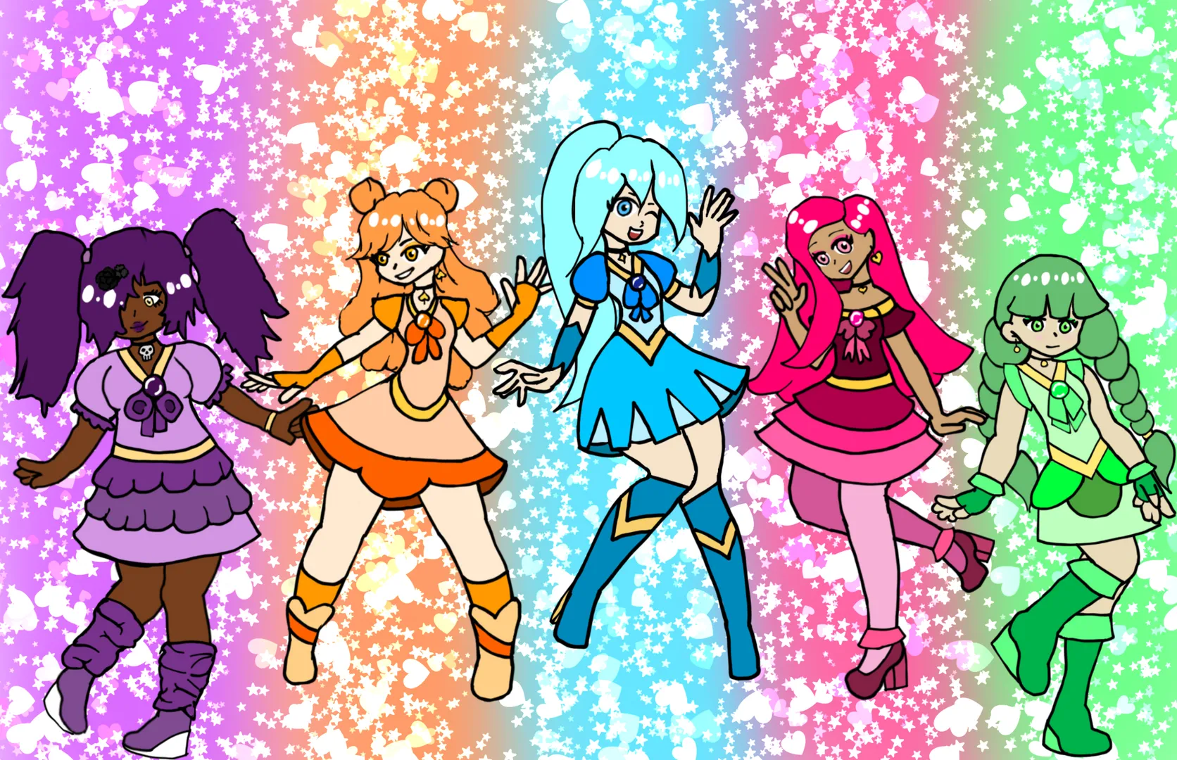 Magical girls world artwork