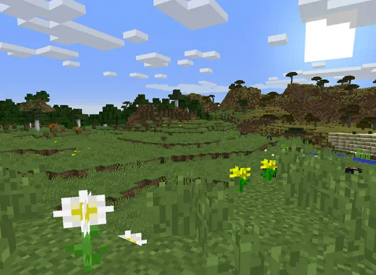 Minecraft world artwork