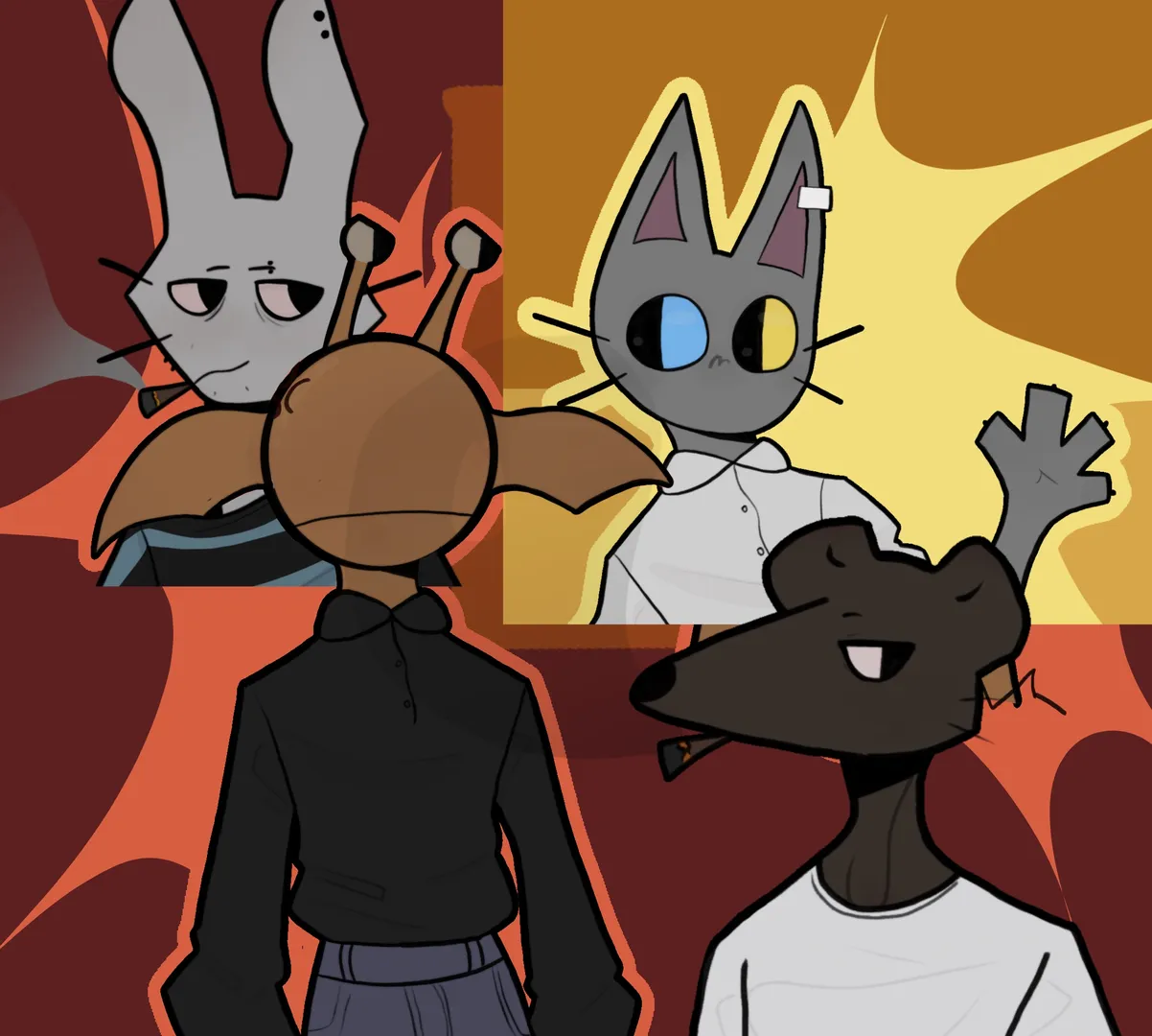 Sad queer ppl world artwork
