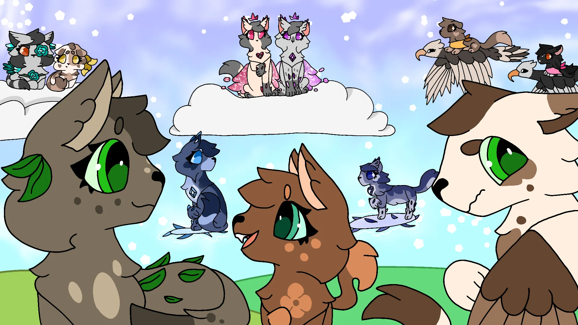 Winged kingdom/Warrior cat oc clans world artwork