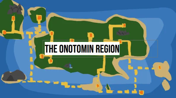 My Pokemon region The Onotomin Region world artwork