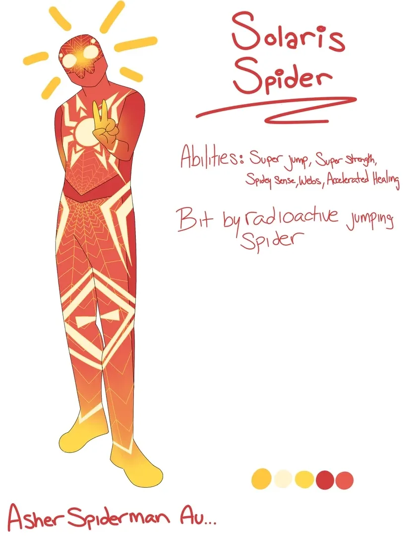 Asher Spiderman AU!!!! world artwork