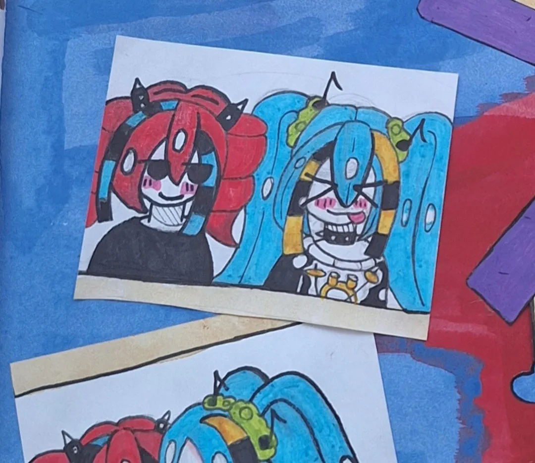 Vocaloid rockstar Au world artwork