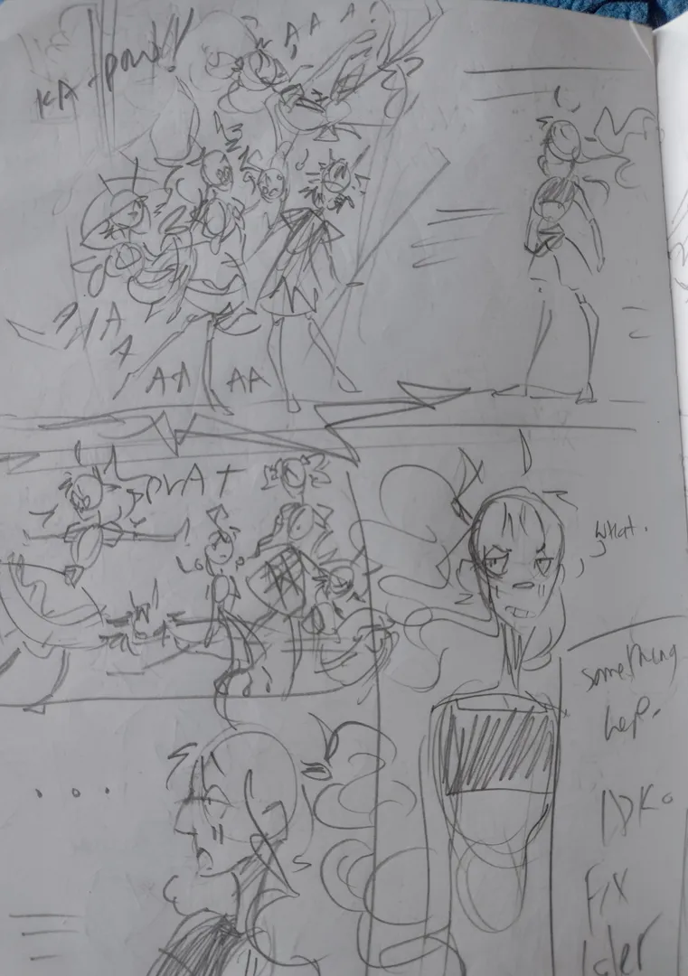 Mutations comic drafts world artwork