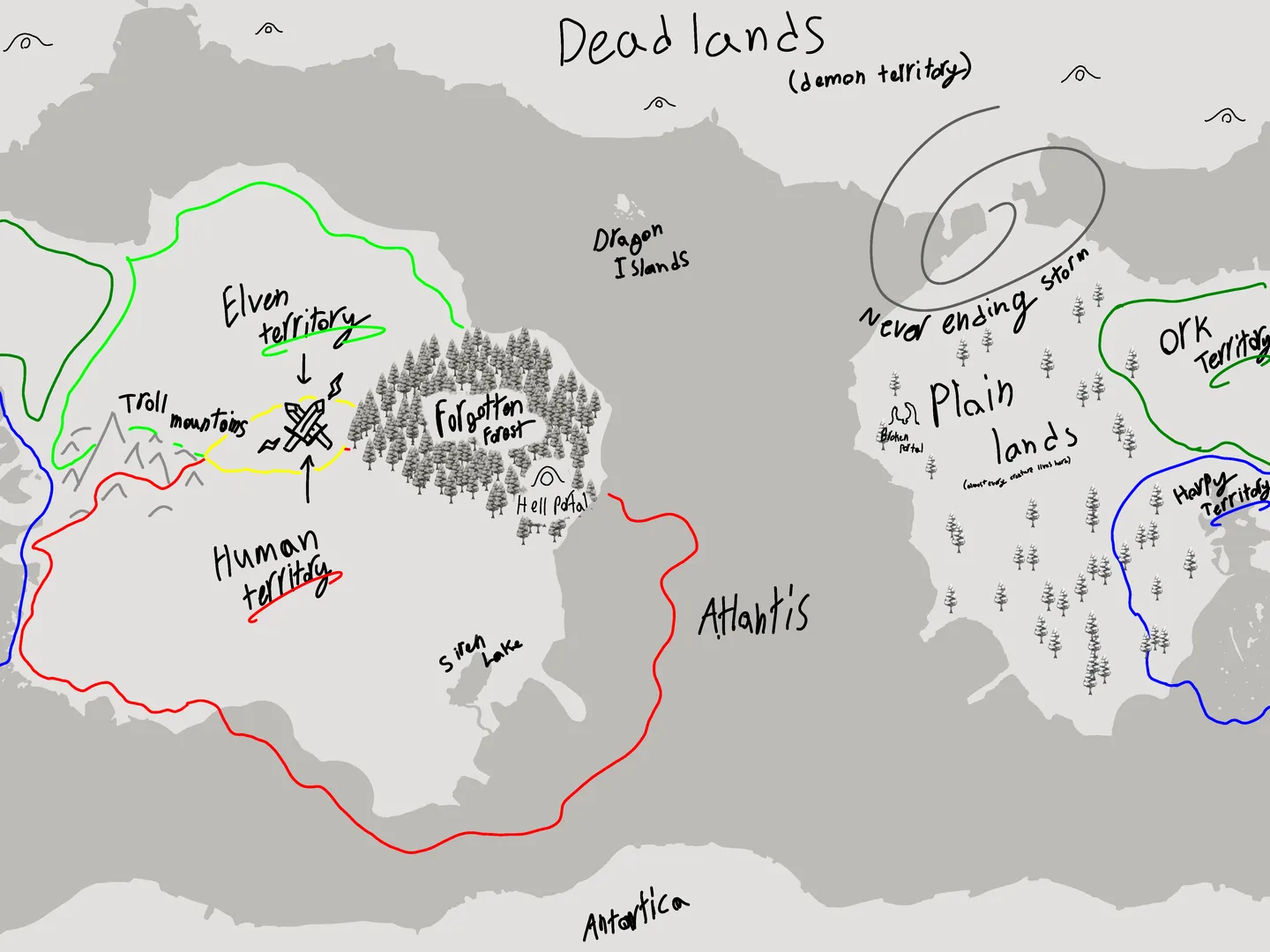 Fantasy world artwork